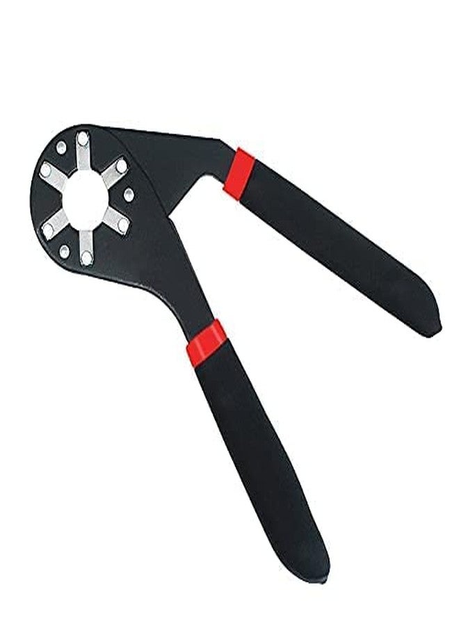 NVF 8 Inch Bionic Adjustable Round Head Wrench by Logger Head Tools 14 Wrenches in 1 Grabs Bolt On All 6 Sides Patented Design Multiplies Gripping Force - Image 1